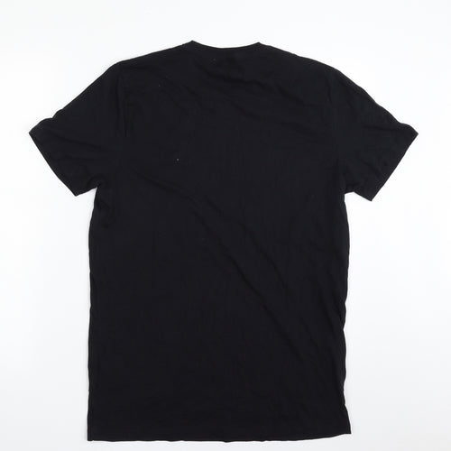 Hollister Mens Black  Cotton  T-Shirt Size M Crew Neck