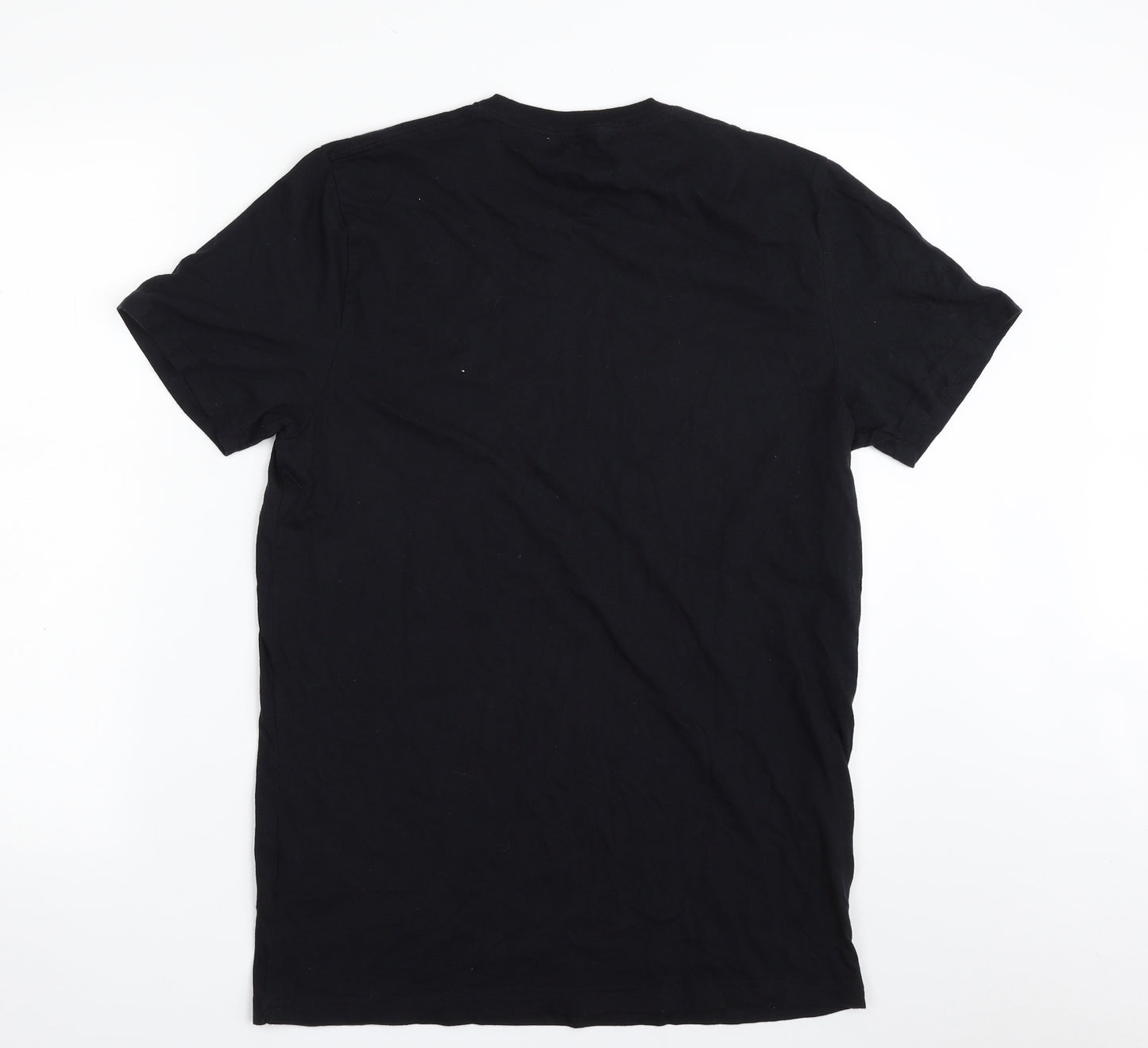 Hollister Mens Black  Cotton  T-Shirt Size M Crew Neck