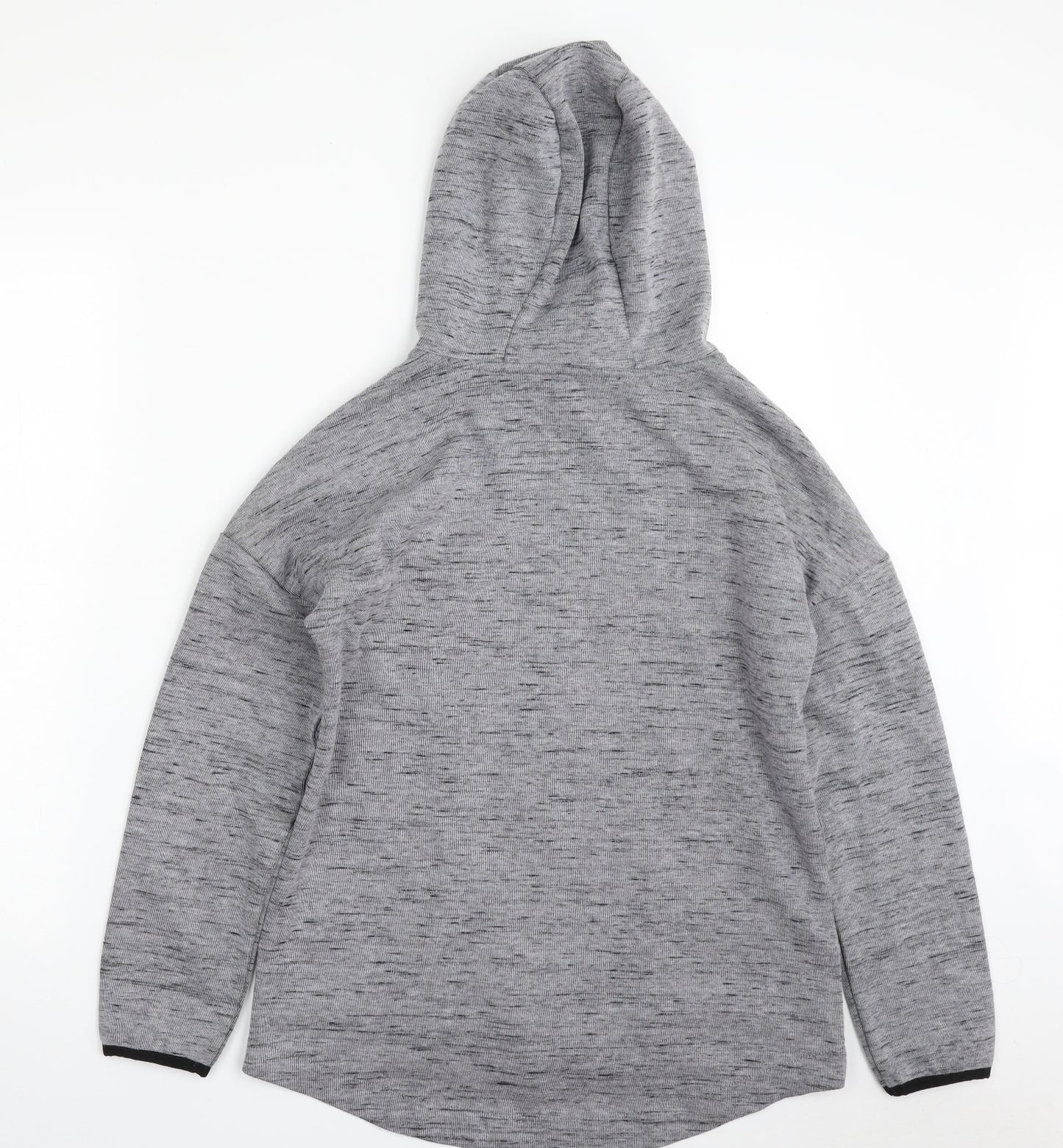 Dunnes Stores Womens Grey  Polyester Full Zip Hoodie Size S  Zip - Activewear