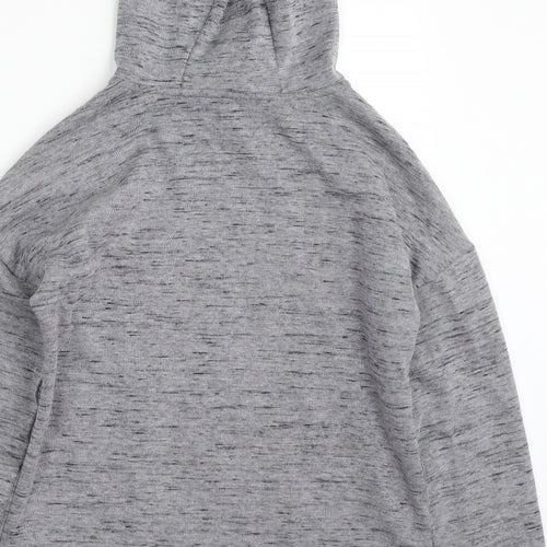 Dunnes Stores Womens Grey  Polyester Full Zip Hoodie Size S  Zip - Activewear