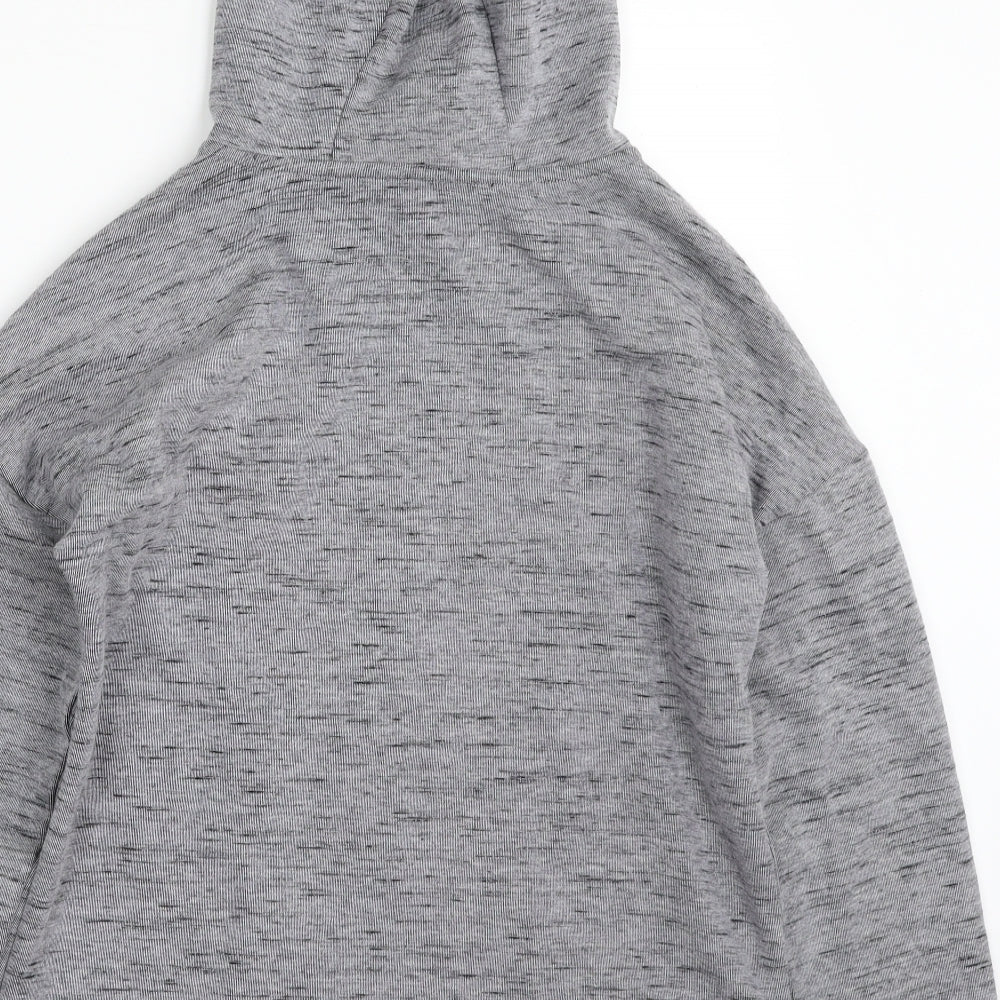 Dunnes Stores Womens Grey  Polyester Full Zip Hoodie Size S  Zip - Activewear