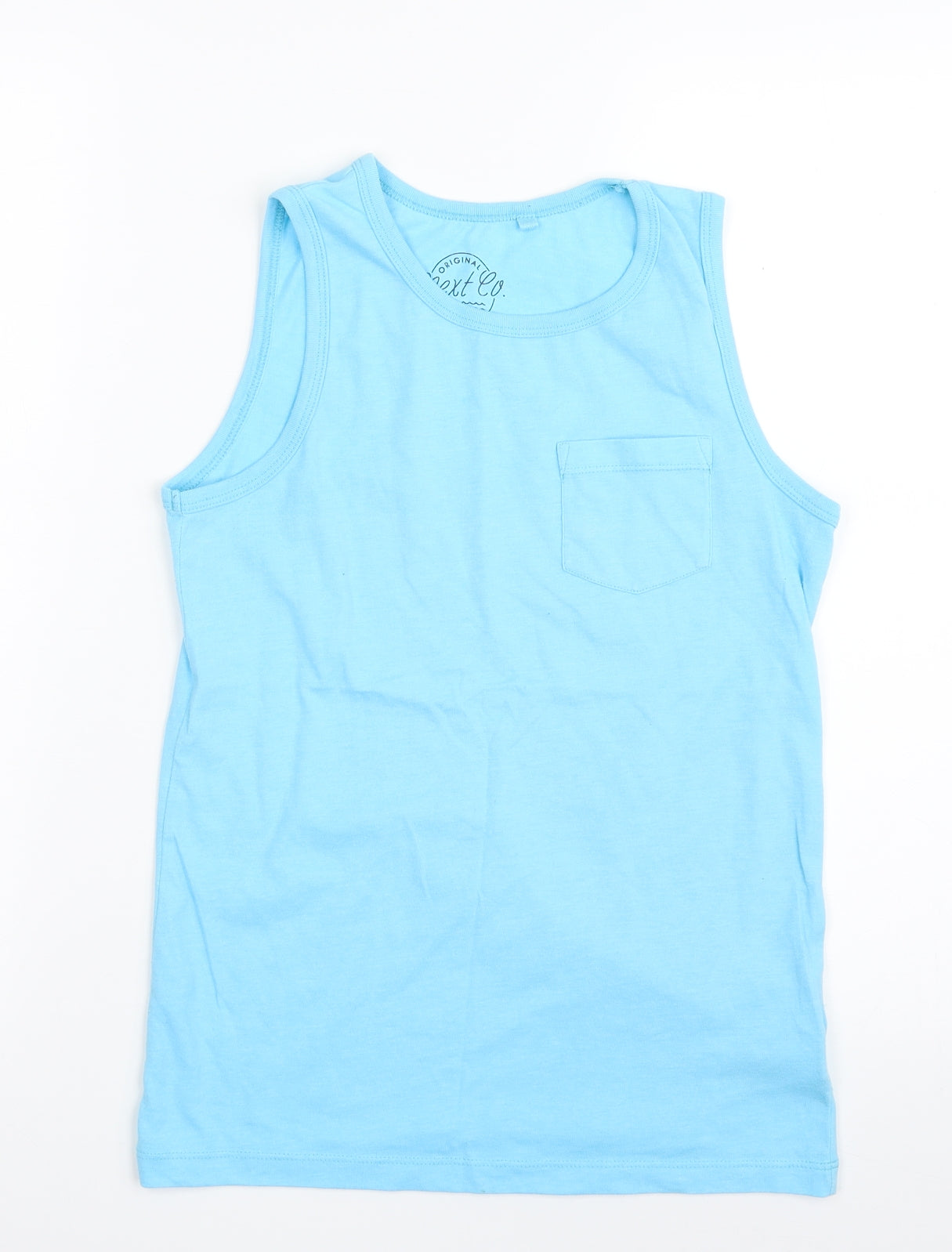 NEXT Boys Blue  100% Cotton Vest Sweatshirt Size 11 Years  Pullover