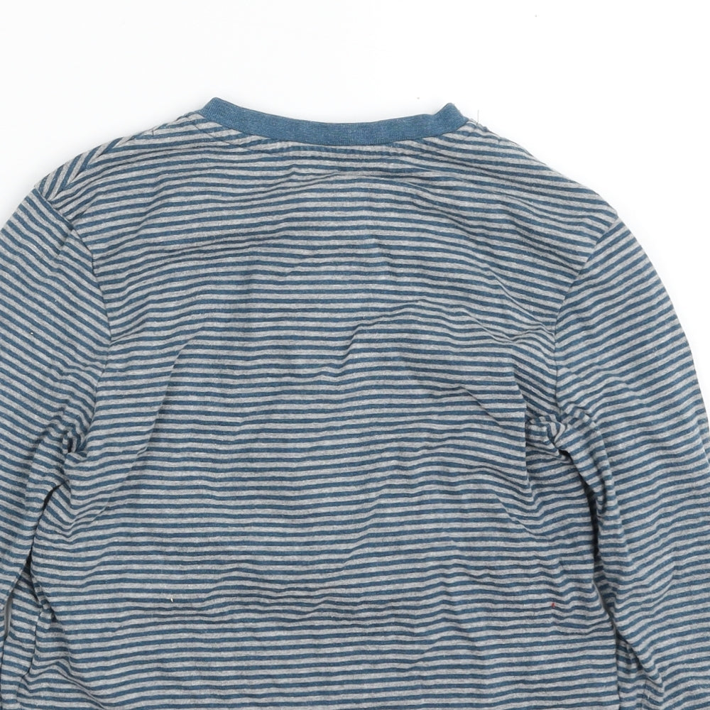 Dunnes Stores Boys Blue Striped Polyester Pullover Sweatshirt Size 5 Years  Pullover