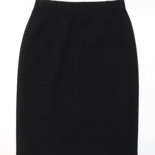 ara Womens Black  Cotton Straight & Pencil Skirt Size 14