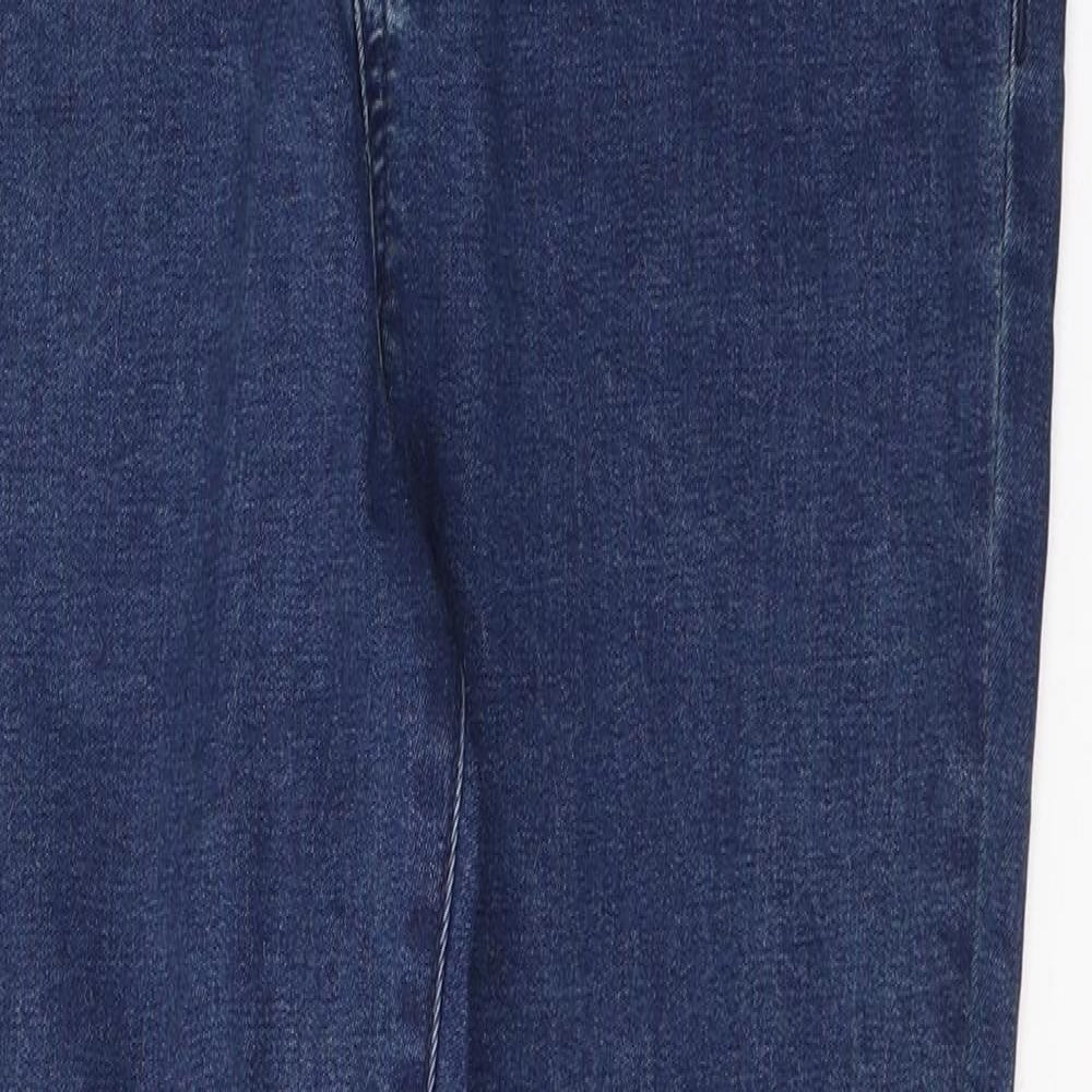 George Womens Blue  Cotton Skinny Jeans Size 12 L27 in Regular Button