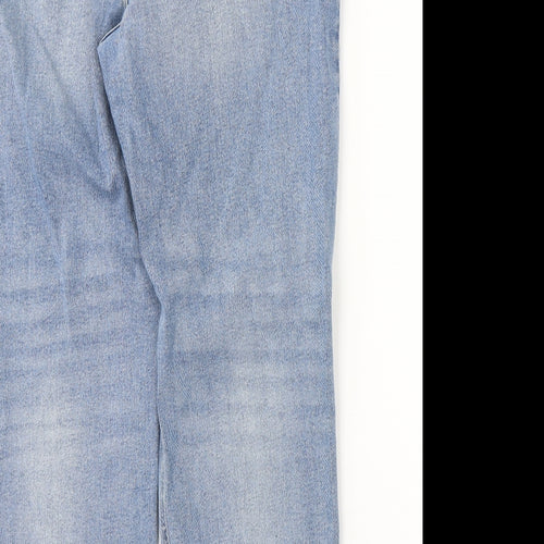 George Womens Blue  Cotton Mom Jeans Size 34 L28 in Regular Button