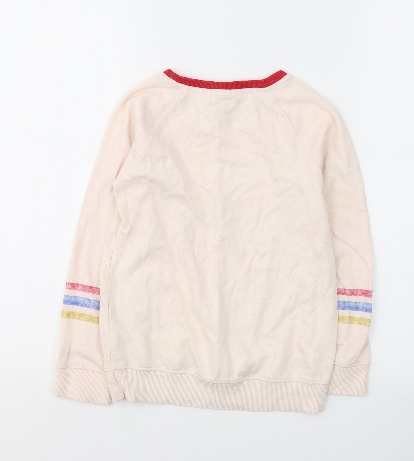NEXT Girls Pink  Cotton Pullover Casual Size 7 Years Round Neck Pullover - USA