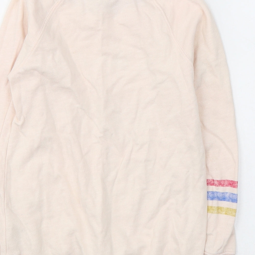 NEXT Girls Pink  Cotton Pullover Casual Size 7 Years Round Neck Pullover - USA