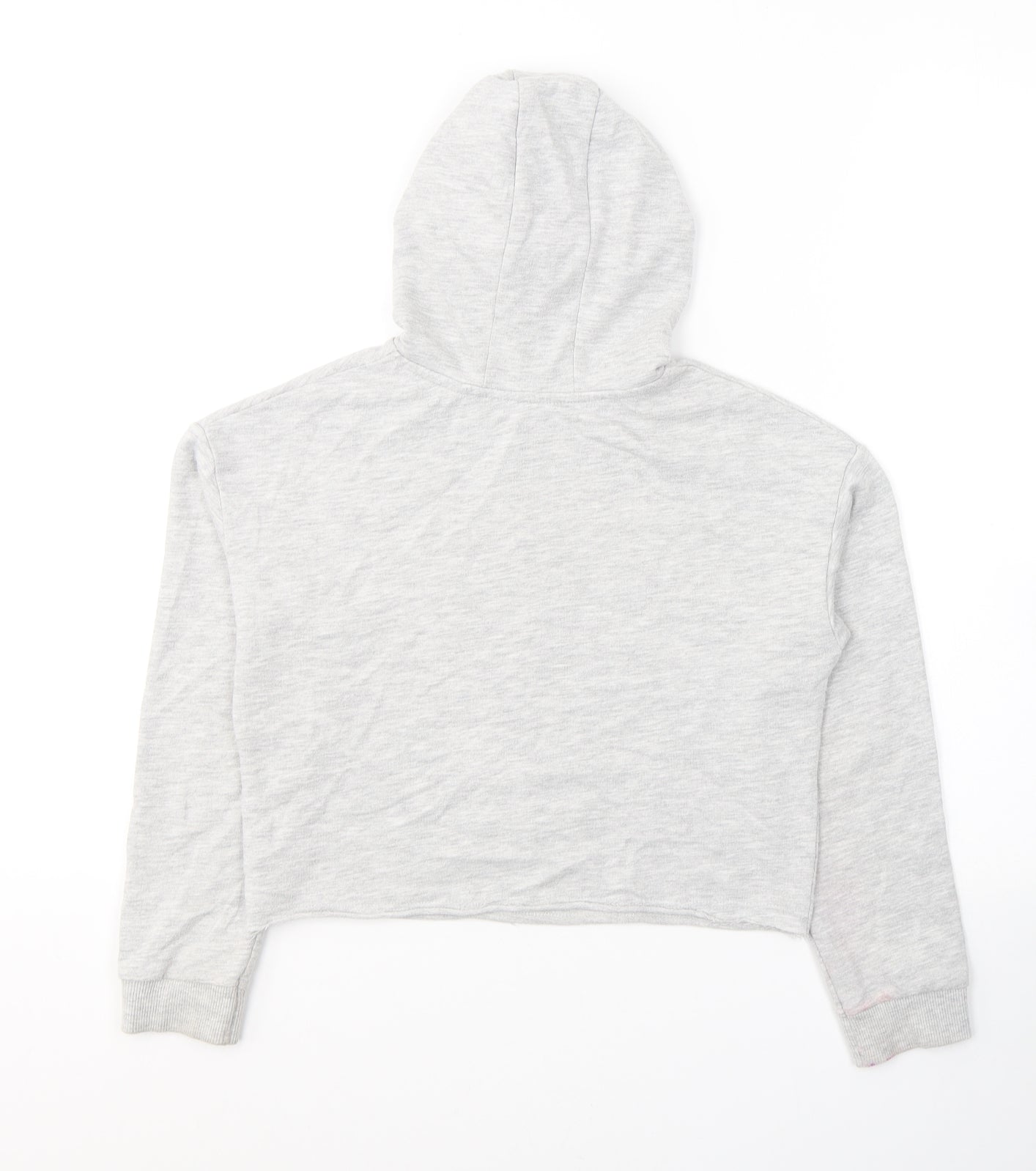 George Girls Grey  Polyester Pullover Hoodie Size 8-9 Years  Pullover - Gamer Vibes