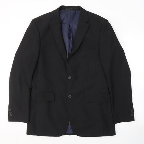 SCOTT&TAYLOR Mens Black  Polyester Jacket Suit Jacket Size M