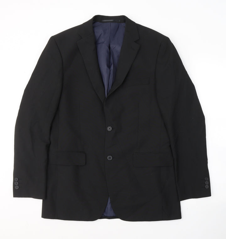 SCOTT&TAYLOR Mens Black  Polyester Jacket Suit Jacket Size M