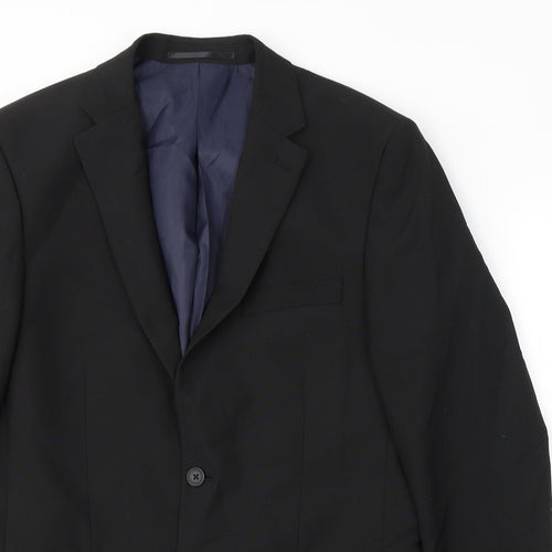 SCOTT&TAYLOR Mens Black  Polyester Jacket Suit Jacket Size M
