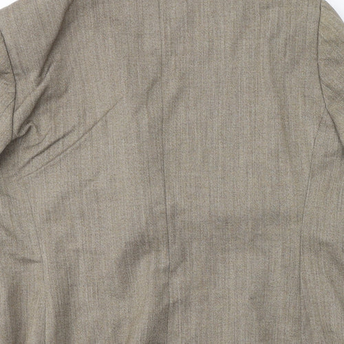 Impressions Womens Beige  Wool Jacket Suit Jacket Size 20