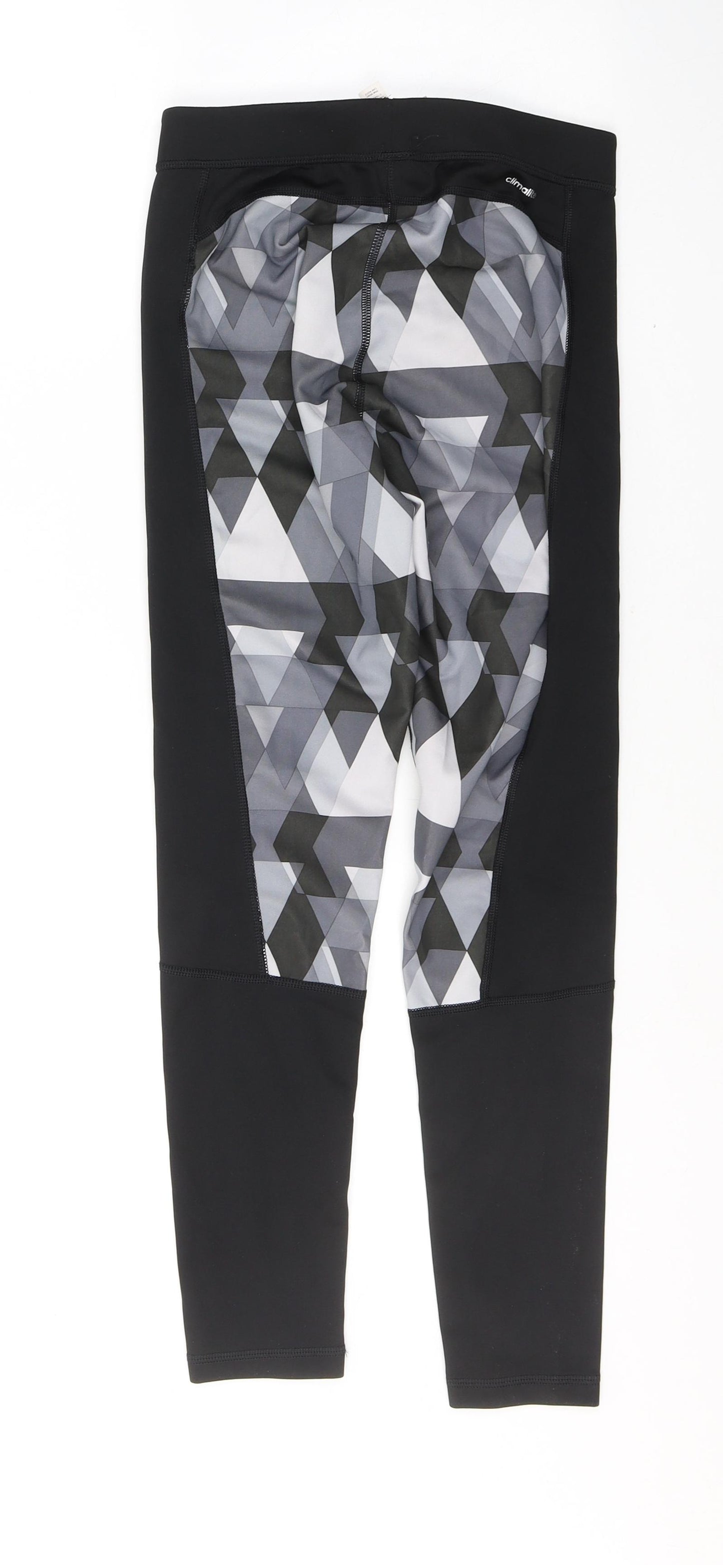 adidas Womens Black Colourblock Polyester Pedal Pusher Leggings Size 8 L26 in Regular Pullover