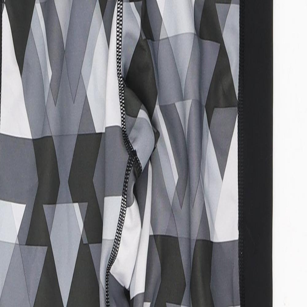 adidas Womens Black Colourblock Polyester Pedal Pusher Leggings Size 8 L26 in Regular Pullover