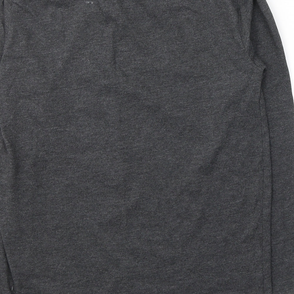 Dunnes Stores Boys Grey  Cotton Pullover Casual Size 10-11 Years Round Neck Pullover - strike a Goal
