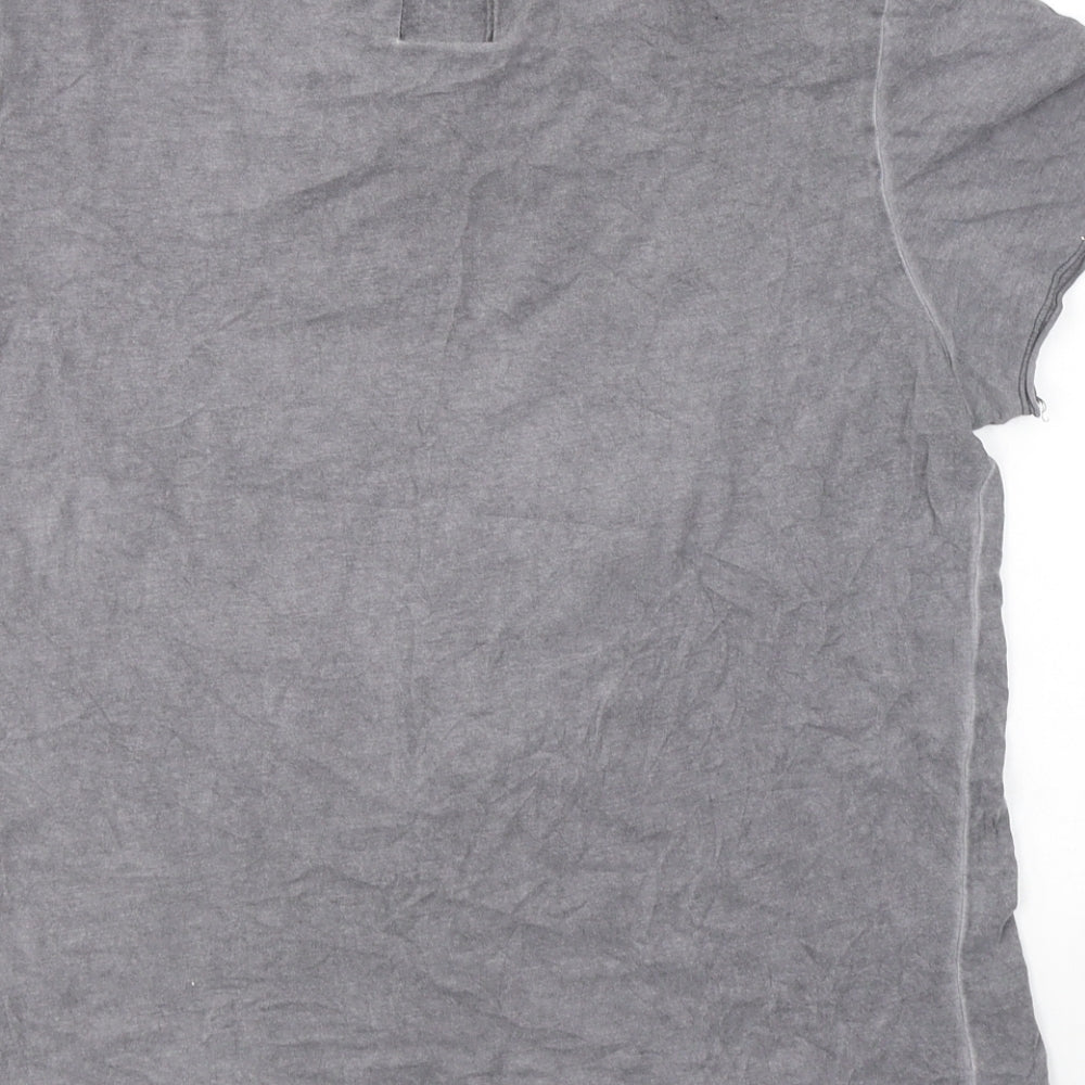 Disney Womens Grey  Cotton Basic T-Shirt Size XS Round Neck - Mickey Mouse