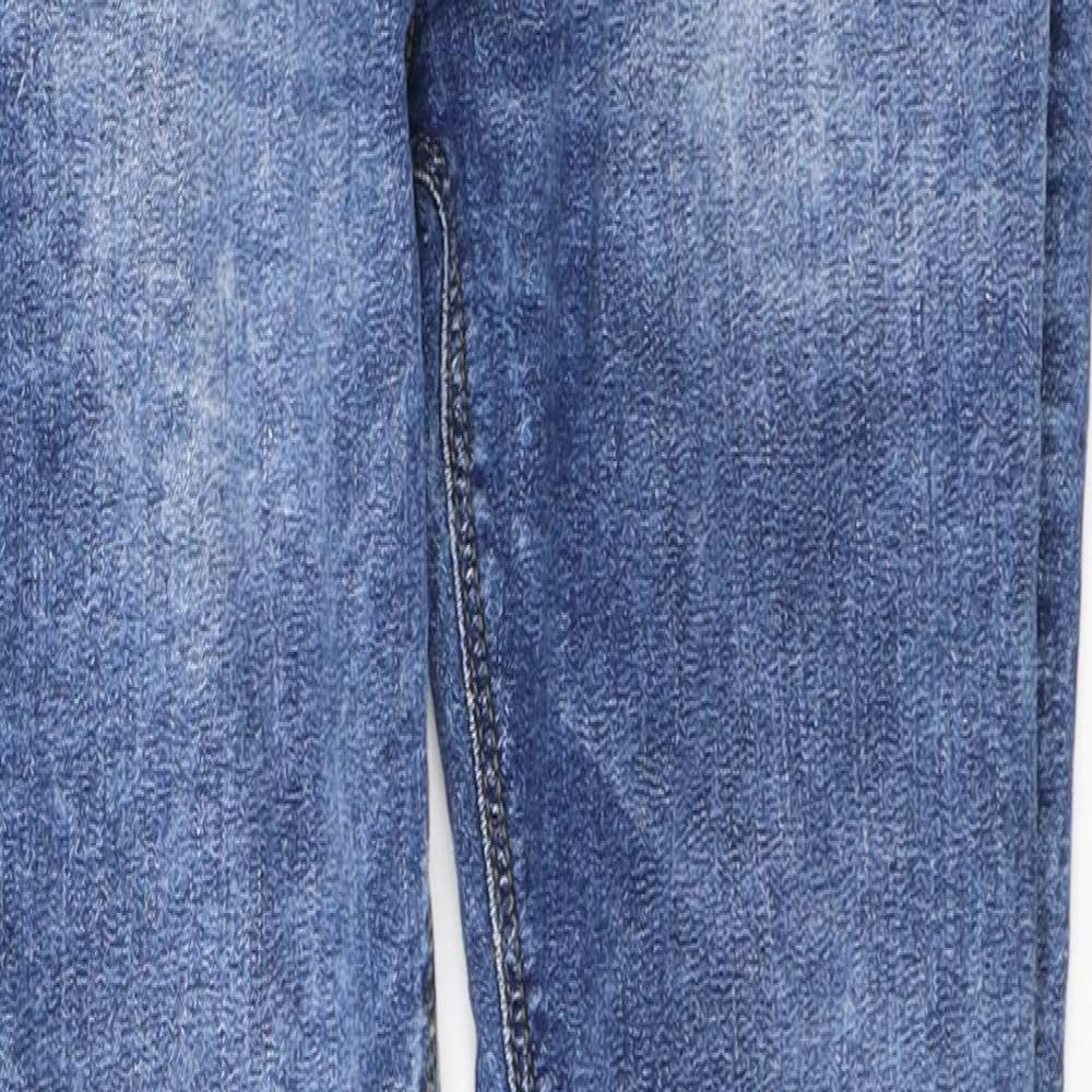 Denim & Co. Boys Blue  Cotton Skinny Jeans Size 12-13 Years  Regular Button