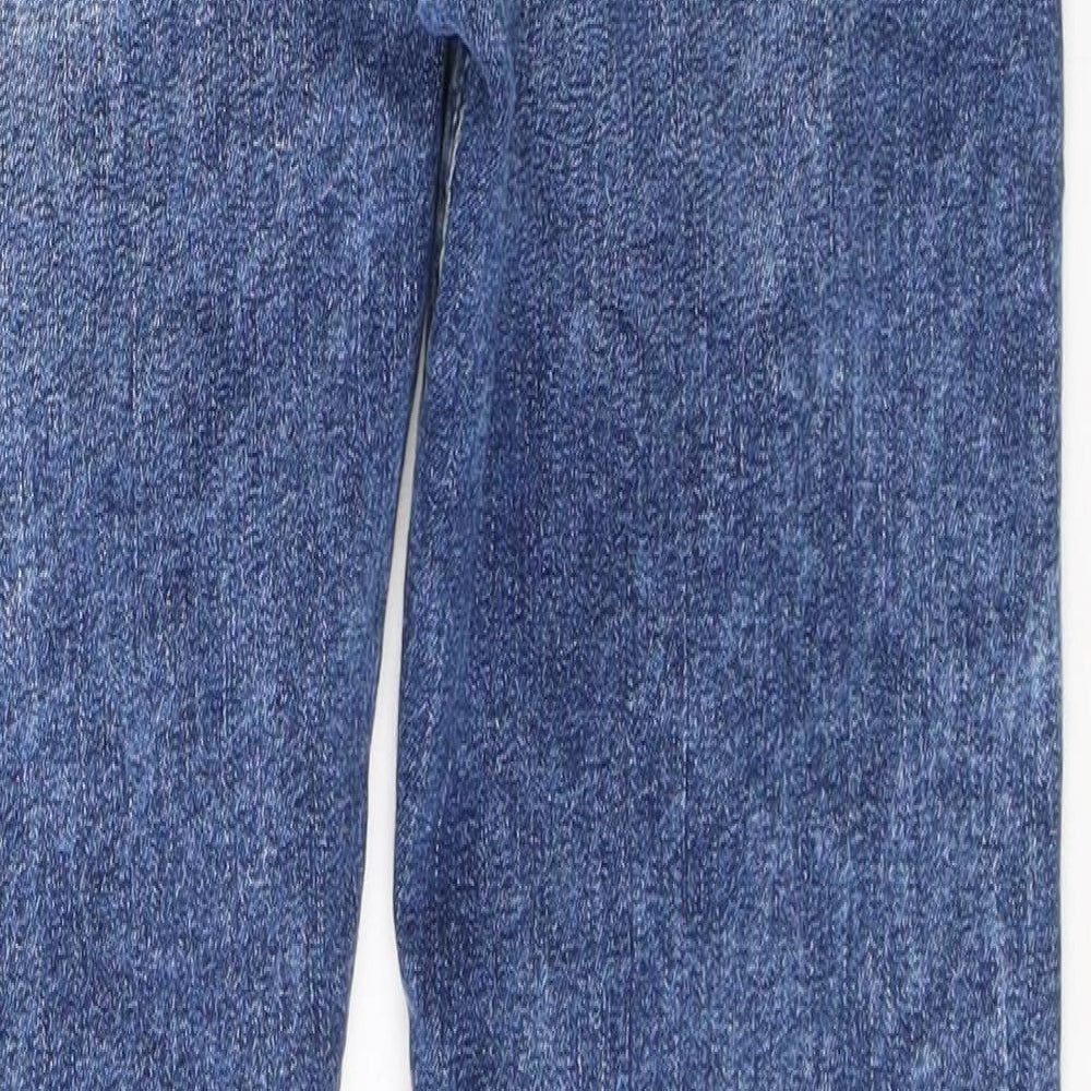 Denim & Co. Boys Blue  Cotton Skinny Jeans Size 12-13 Years  Regular Button