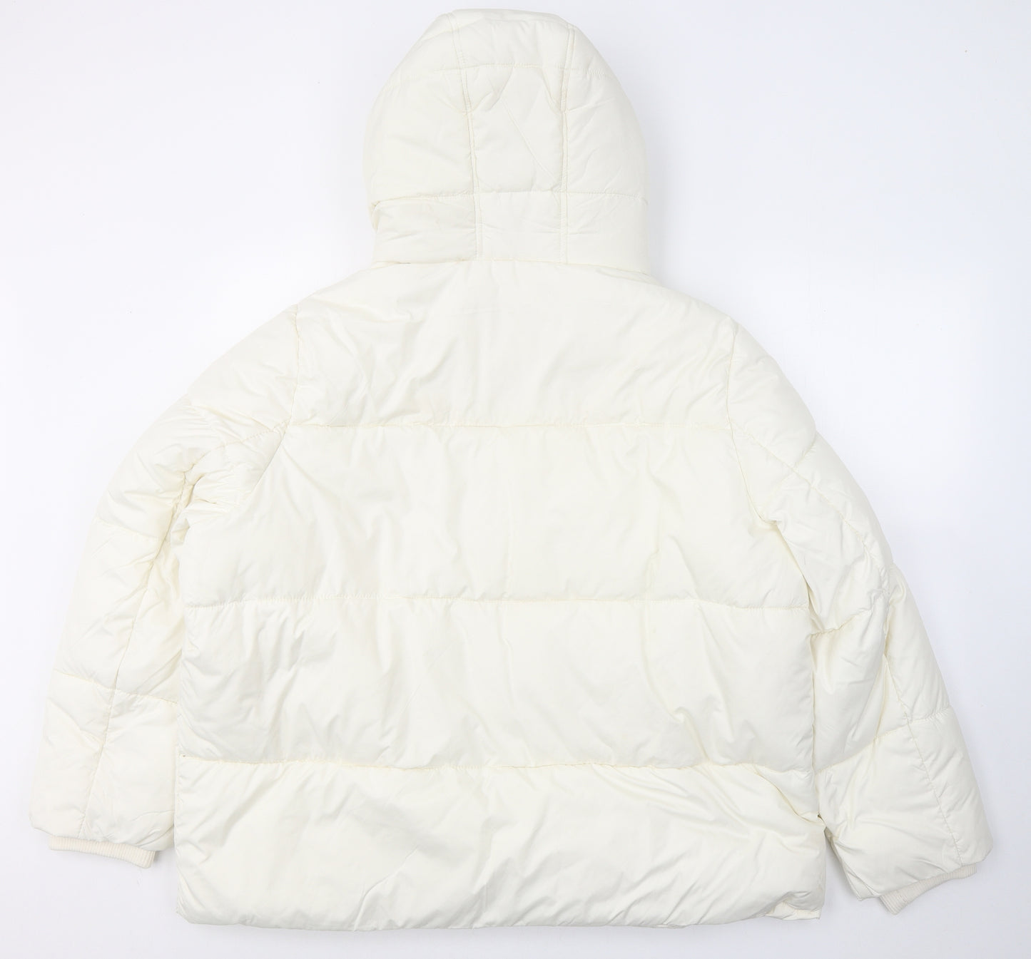 George Womens White   Puffer Jacket Coat Size 24  Zip