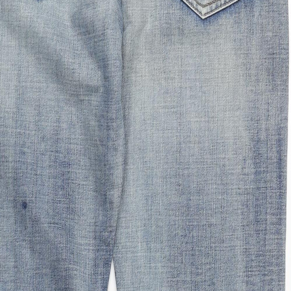 Diesel Mens Blue  Cotton Straight Jeans Size 32 in L29 in Regular Zip