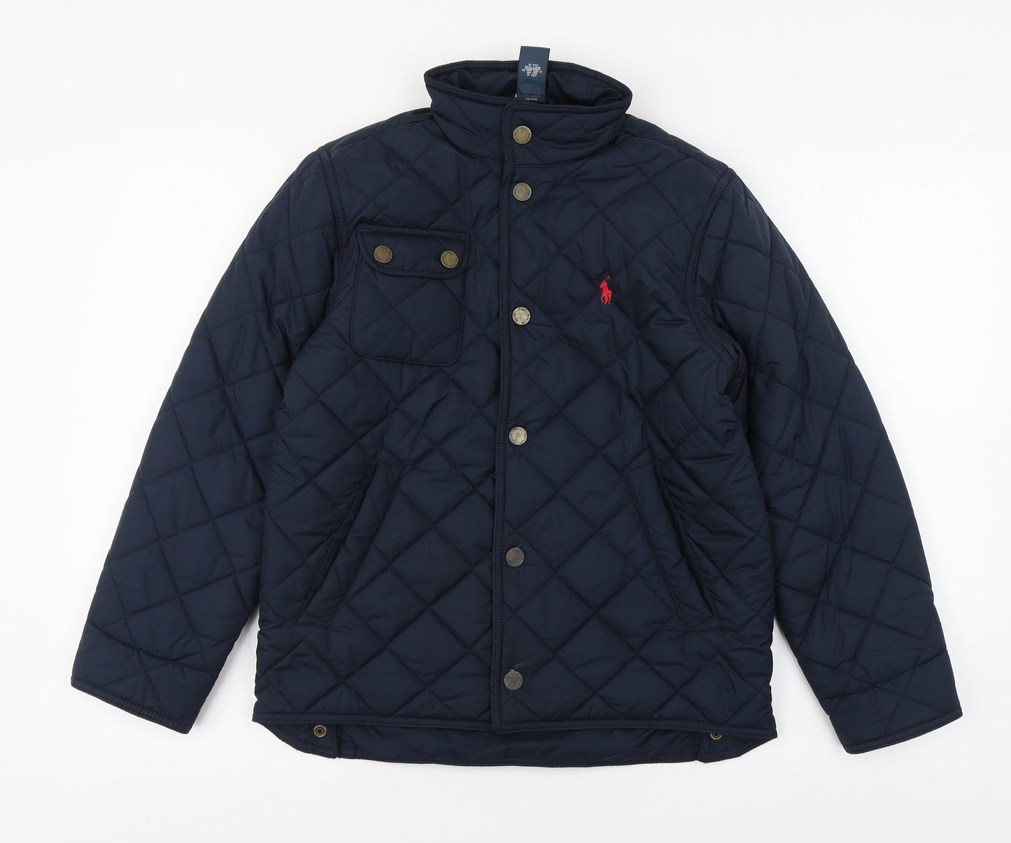 Polo by Ralph Lauren Womens Blue   Quilted Coat Size M  Button