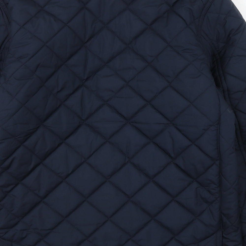 Polo by Ralph Lauren Womens Blue   Quilted Coat Size M  Button