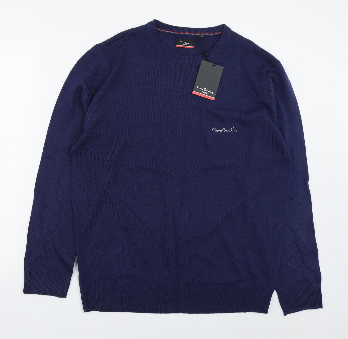 Pierre Cardin Mens Blue Roll Neck  Acrylic Pullover Jumper Size XL