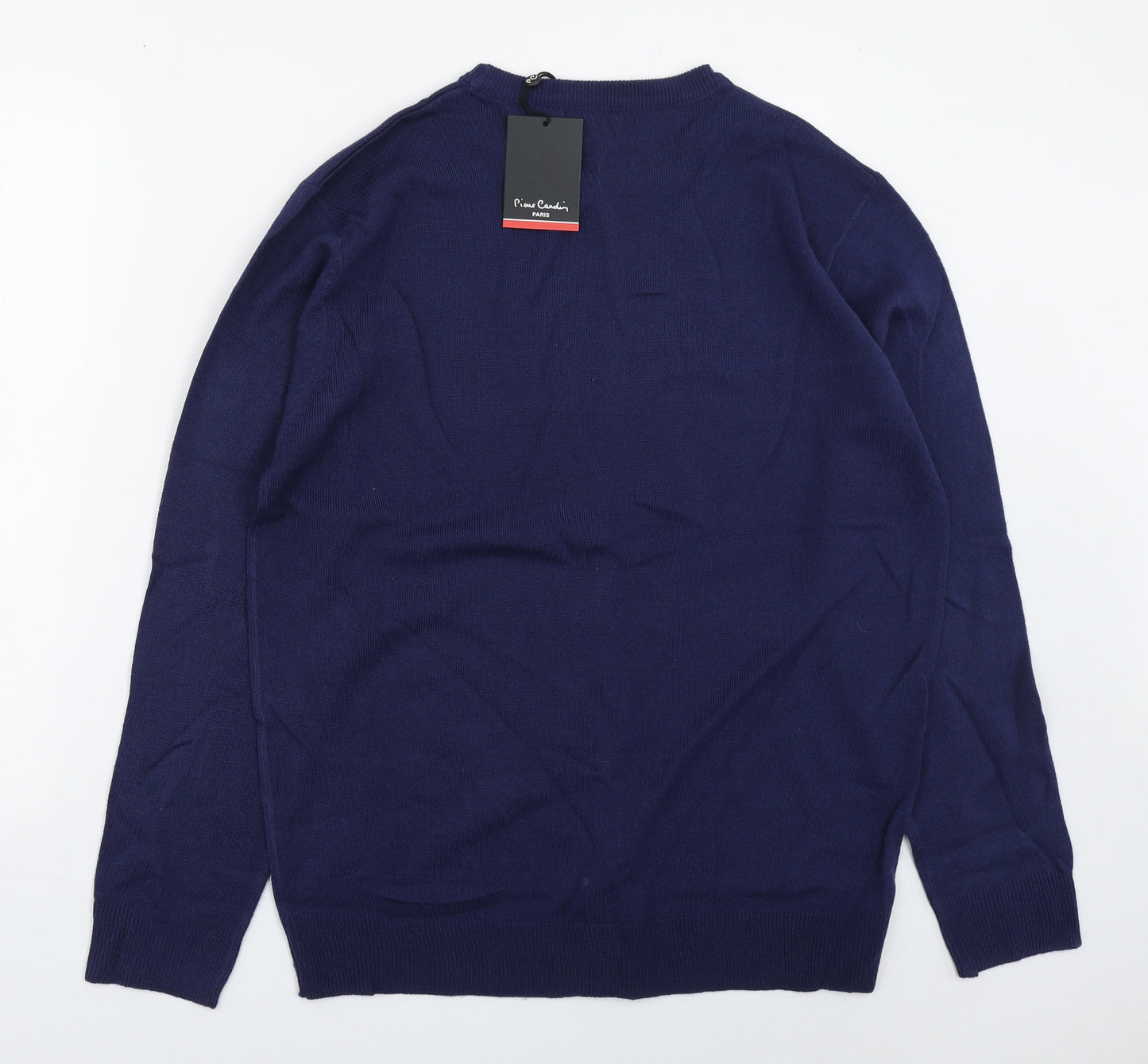 Pierre Cardin Mens Blue Roll Neck  Acrylic Pullover Jumper Size XL
