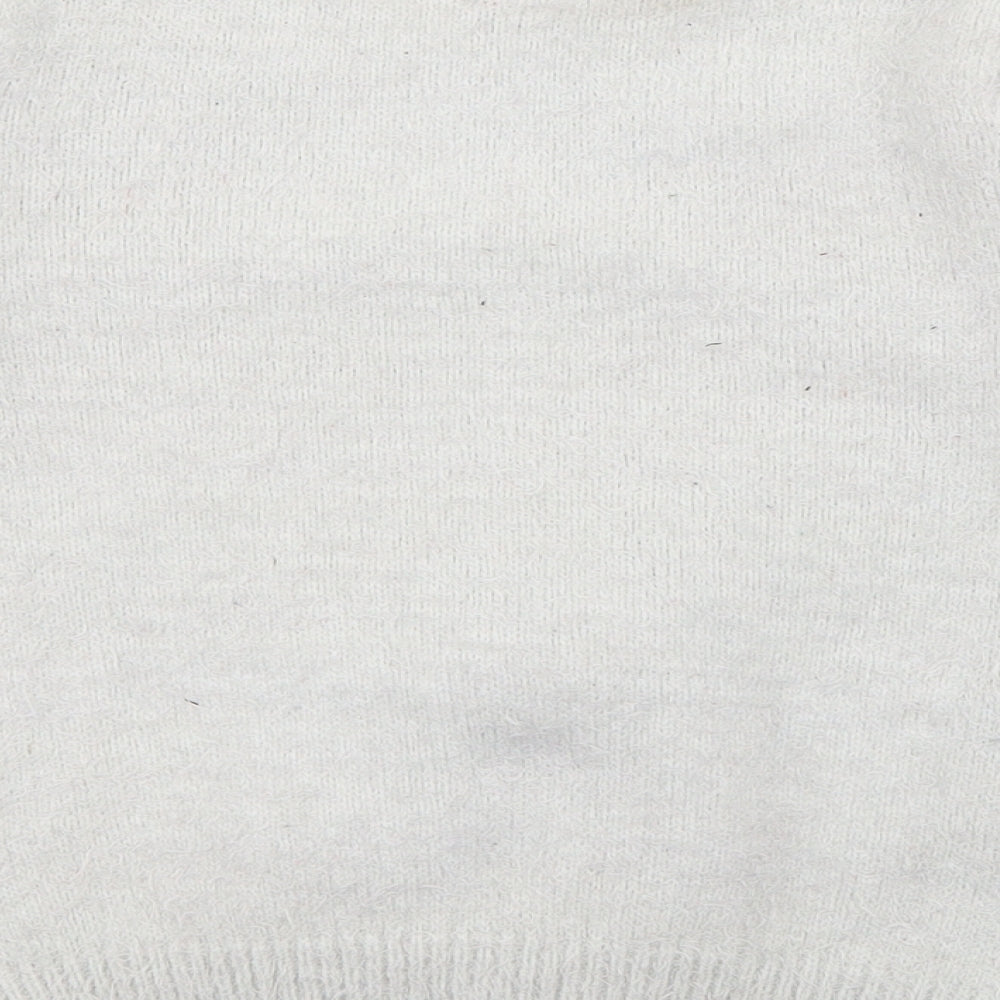 F&F Girls Grey Crew Neck  Polyester Pullover Jumper Size 8-9 Years   - Rudolph Christmas Jumper