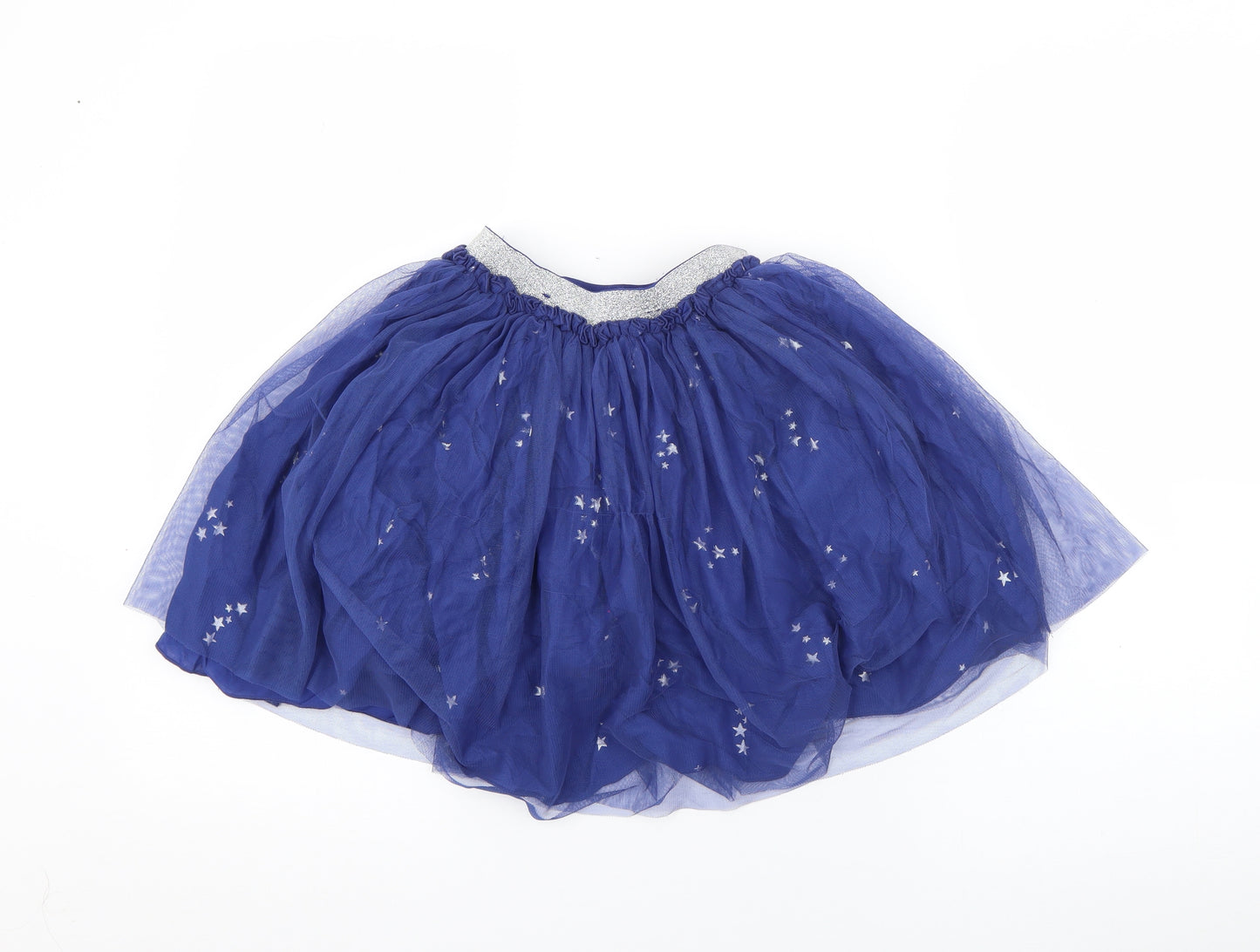 Joules Girls Blue  Viscose Flare Skirt Size 7-8 Years  Regular