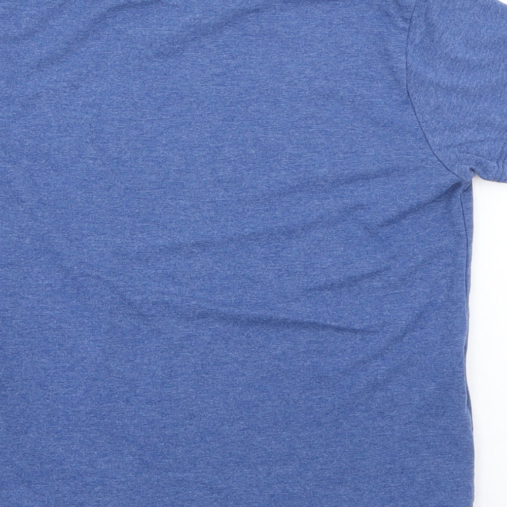Primark Boys Blue  Cotton Basic T-Shirt Size 5-6 Years Crew Neck  - Minecraft