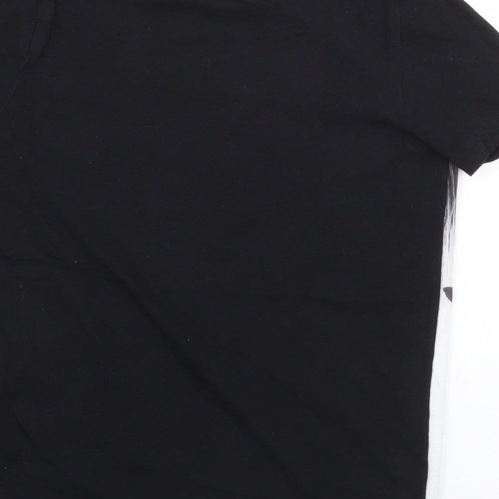 Tesco Boys Black  Cotton Basic T-Shirt Size 5-6 Years Crew Neck  - Batman