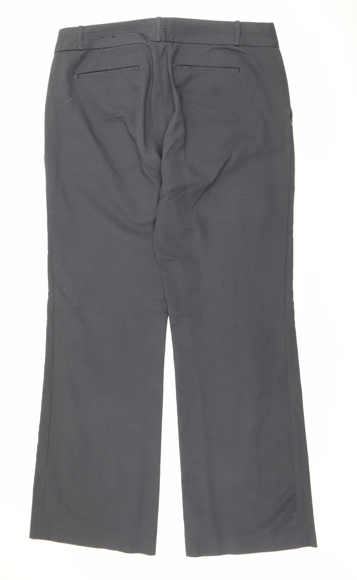 Banana Republic Womens Grey  Cotton Trousers  Size 12 L31 in Regular