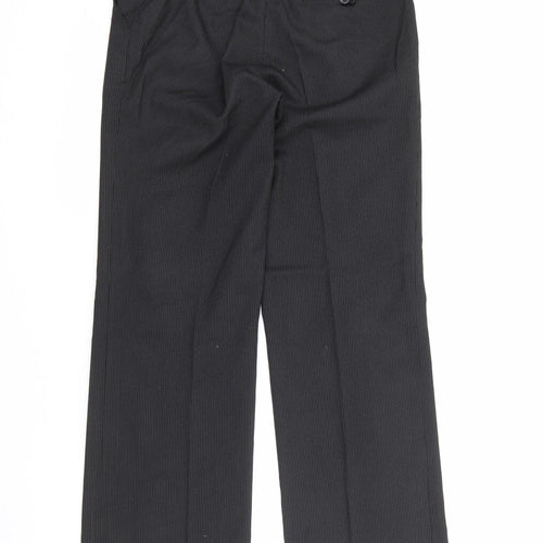 John Tailor Womens Black Striped Polyester Trousers  Size 26 in L29 in Regular