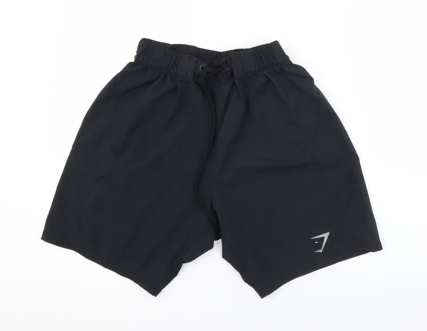 Gymshark Mens Black  Polyester Sweat Shorts Size M L8 in Regular