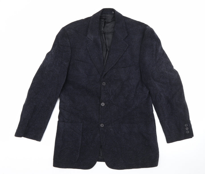 Marks and Spencer Mens Blue  Viscose Jacket Blazer Size M