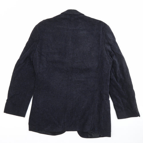 Marks and Spencer Mens Blue  Viscose Jacket Blazer Size M