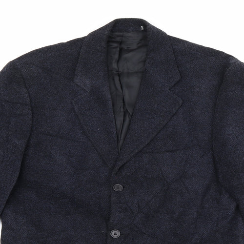 Marks and Spencer Mens Blue  Viscose Jacket Blazer Size M
