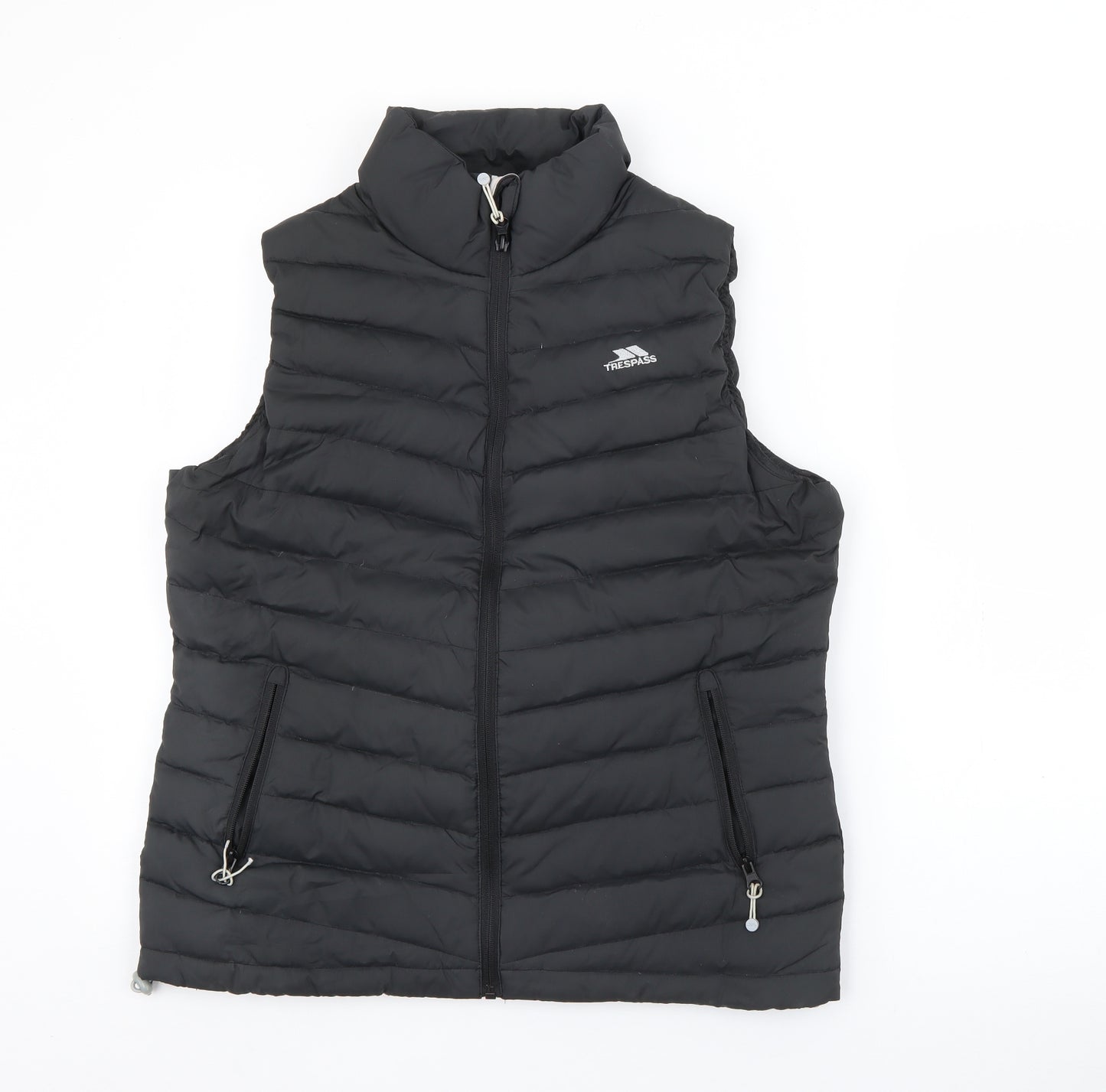 Trespass Womens Black   Gilet Coat Size M  Zip
