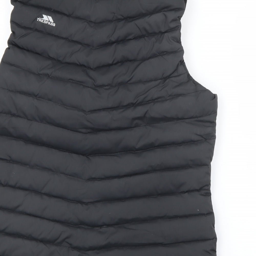 Trespass Womens Black   Gilet Coat Size M  Zip