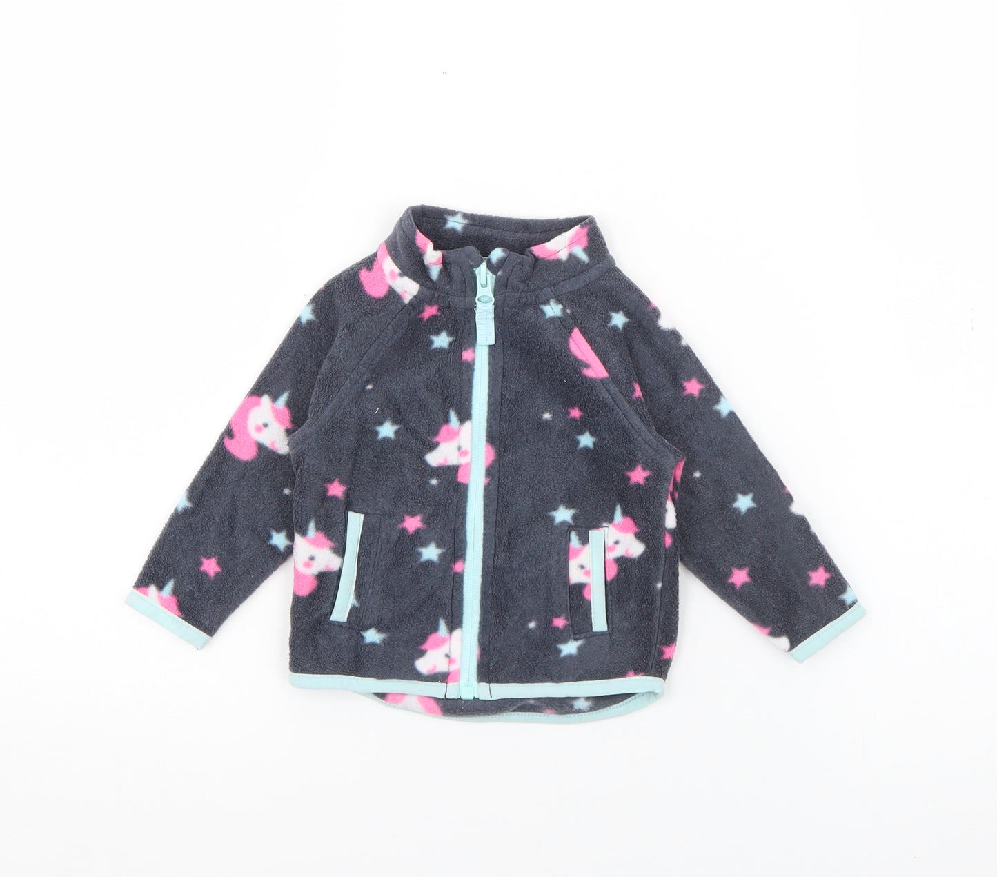 Dunnes Stores Baby Grey Geometric  Jacket  Size 3-6 Months   Zip - Unicorn