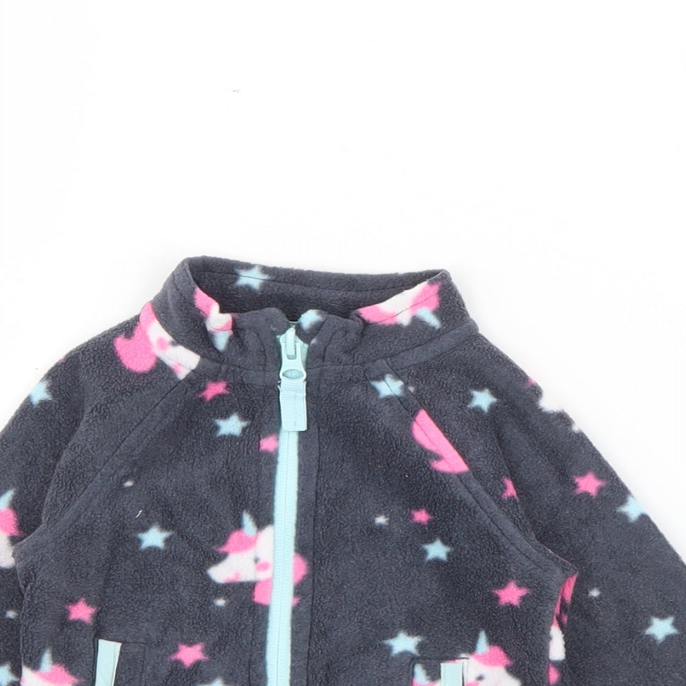 Dunnes Stores Baby Grey Geometric  Jacket  Size 3-6 Months   Zip - Unicorn