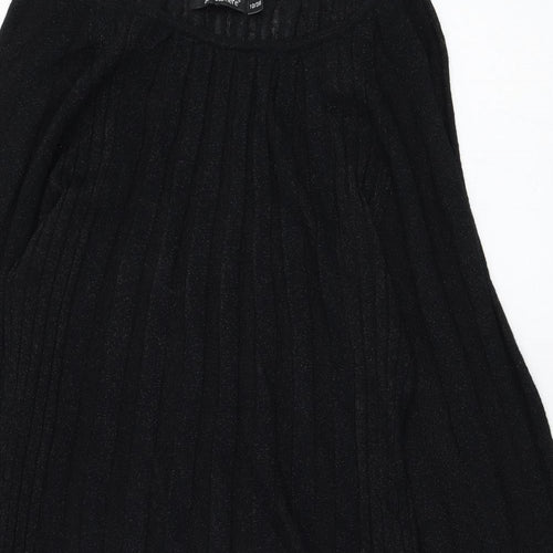 Atmosphere Womens Black  Acrylic Shift  Size 10  Round Neck Pullover