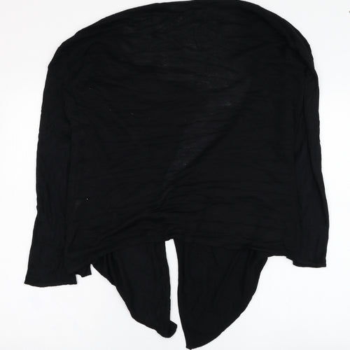 BHS Womens Black Round Neck  Polyester Cardigan Jumper Size 12