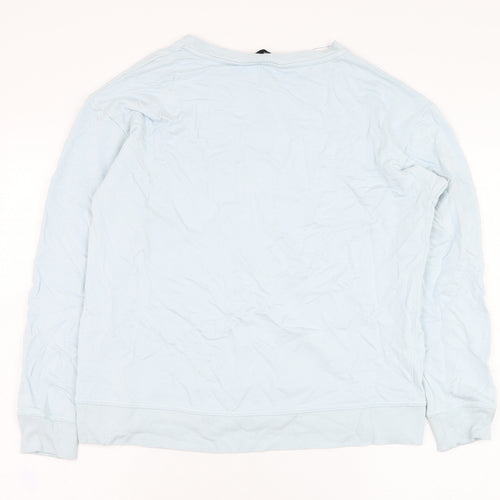 F&F Womens Blue  Viscose Pullover Sweatshirt Size 10  Pullover