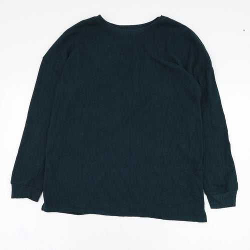 Primark Womens Green Round Neck  Polyester Pullover Jumper Size 12