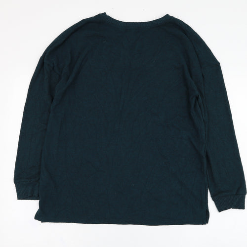 Primark Womens Green Round Neck  Polyester Pullover Jumper Size 12