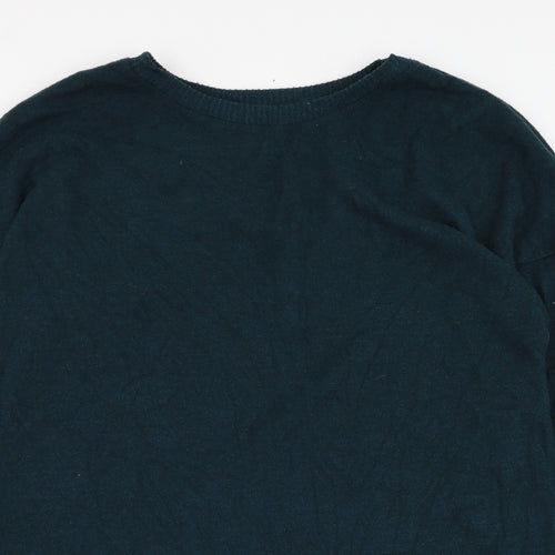 Primark Womens Green Round Neck  Polyester Pullover Jumper Size 12