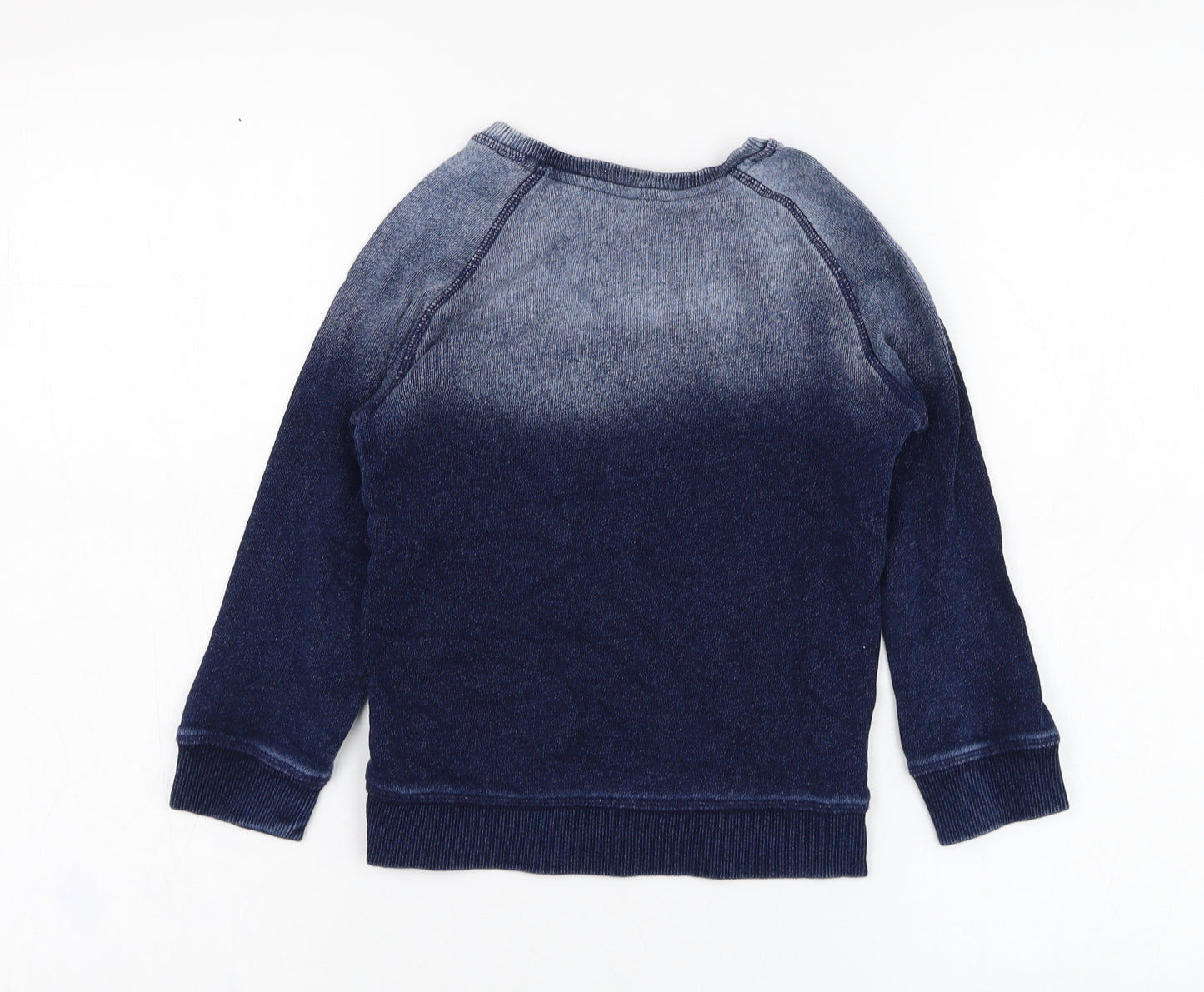 George Boys Blue  Cotton Pullover Sweatshirt Size 4-5 Years  Pullover - Sail Boat